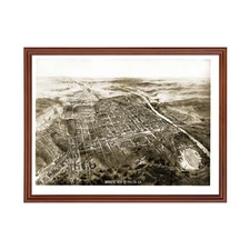 Old Map of Macon, GA 1912 - Vintage Macon Georgia Art