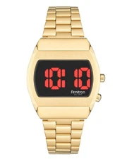 Armitron Sport Retro Men's Digital Bracelet Watch, 40/8475 Gold/Red