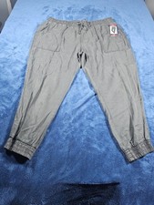 Gap Women's Pull On Lightweight Tencel Jogger Pants W/ Pockets XL with tags
