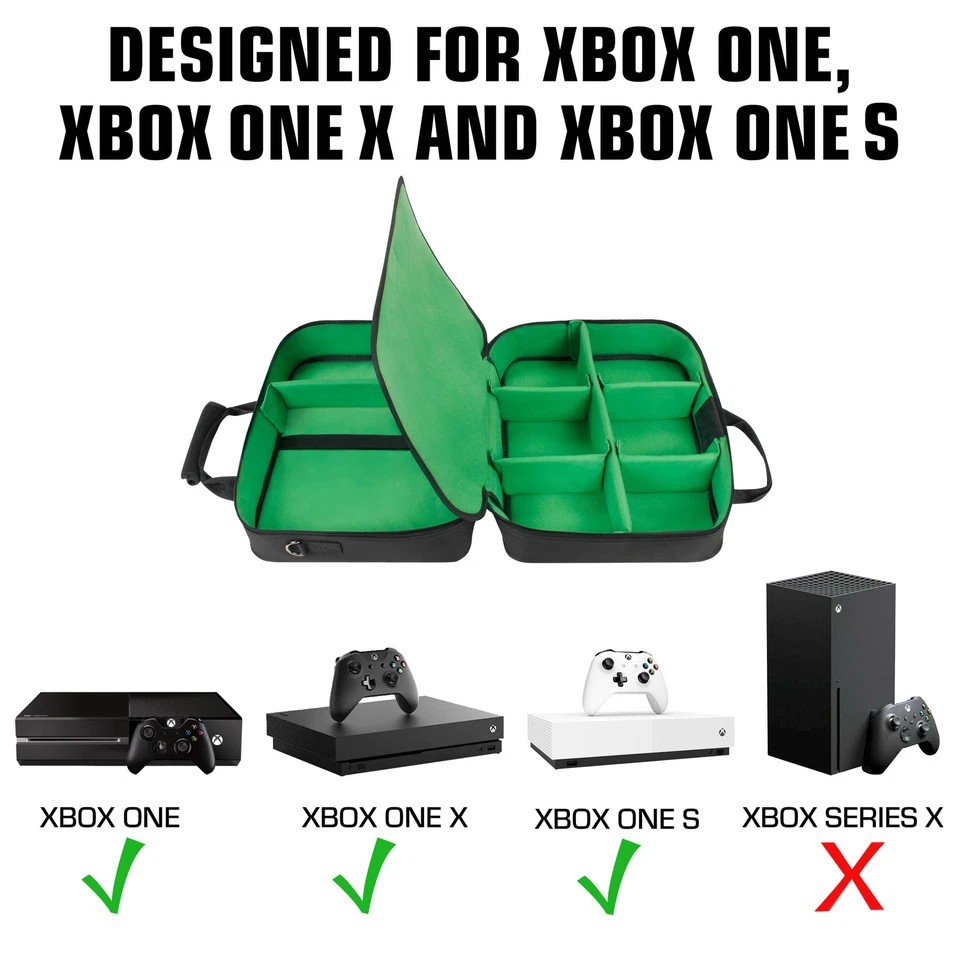 Xbox One Travel Carrying Case with Kinect Carrying Pouch and Game Disc Pockets - Image 2 of 4