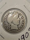 1908 Barber Quarter 90% Silver BQ16