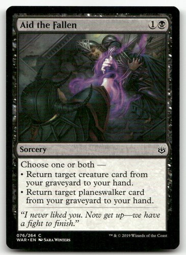 Aid the Fallen #76 War of the Spark MTG Common