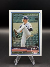 Zane Burns 2023 Stars And Stripes Baseball #23 USA National Team 15U Panini Card