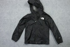 The North Face Jacket Boys XS 6 Black Hooded Lightweight DryVent Waterproof Zip