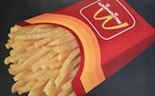 1984 McDonald's "Large Fries" Translite sign 21.75" X 21.75 Advertising Display  — photo 3
