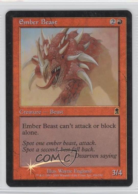 Ember Beast Foil Magic: Odyssey #190 2001