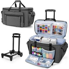 Rolling Sewing and Embroidery Machine Carrying Case with Wheels Tote Bag with