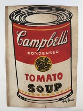 Andy Warhol COA Art Painting Original Drawing Vintage Paper Signed