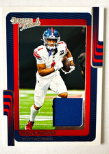 2025 Donruss Threads Malik Nabers Jersey Card NY Giants Star!