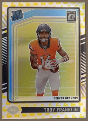 Troy Franklin 075/149 2024 Donruss Optic Flex RC Denver Broncos #294
