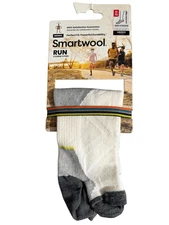 Smartwool Run Zero Cushion Ankle Sock white unisex XL new