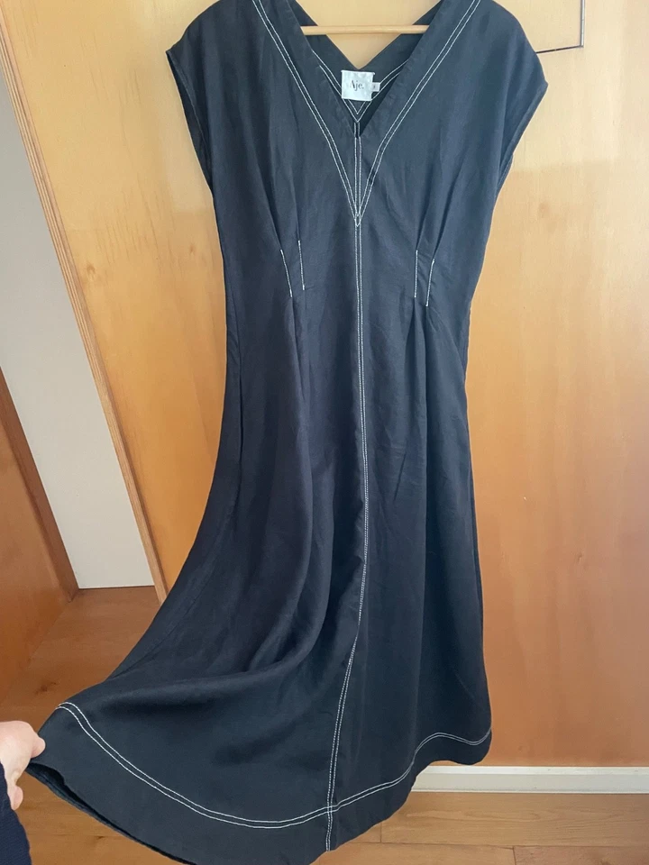 Aje Armeria Midi Dress Linen 8 EUC *No Sash* - image 3 of 4