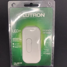 Lutron Credenza LED+ 100-Watt Plug-In Lamp Dimmer Switch TTCL-100H-WH White NEW