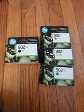 4 Pack Genuine 902 XL Black 902 XL Color EXP 2025- C/M/Y - New Sealed