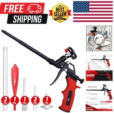 Luft Professional Expanding Foam Spray Gun 1 Insulation Gun + 9 Extenders PU ...