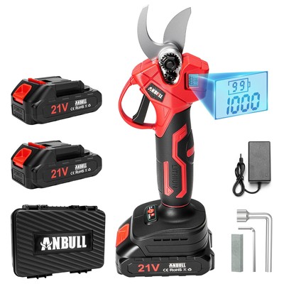Upgraded Electric Pruning Shears, 1.6'' Cutting Diameter Cordless Powered Prun...