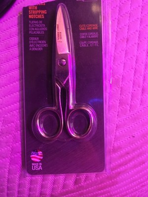 Klein Tools 2100-7 Electrician Scissors With Stripping Notches