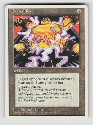 Cursed Rack Uncommon Fourth Edition Magic: The Gathering Near Mint