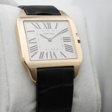 Cartier Santos Dumont Large 18K Rose Gold Gray Dial Mens Watch W2006951 4