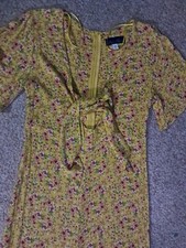 Blue Rain Romper Style# Elissa Rayon Sexy Tie Under Bust Capris Women's Medium