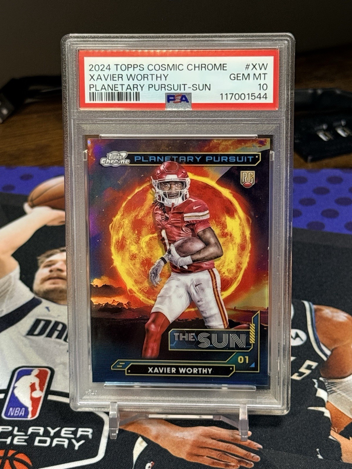 Xavier Worthy Topps Cosmic Chrome Planetary Pursuit #XW Base
