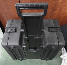 SKB 6U Deep Roto Rack Rolling Case With Wheels - Black