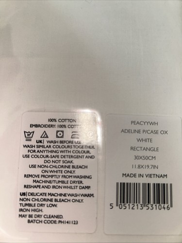 The White Company Adeline Kissenbezug oder kleiner Kissenbezug 30x50cm - Bild 5 von 5