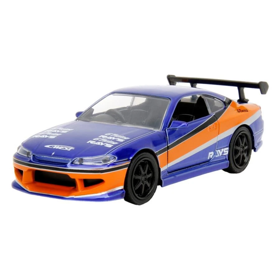 1:32 Han's 2001 Nissan Silvia S15 - Mona Lisa Blue/Orange -- Fast & Furious JADA - Image 3 of 4