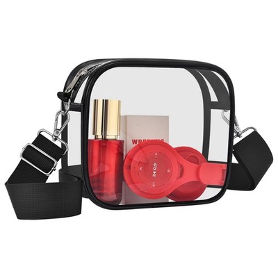 Bolso bandolera transparente para eventos en estadios, conciertos y deportes