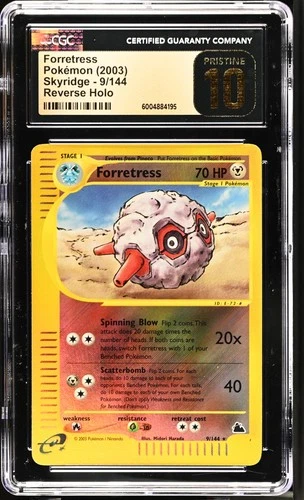Pokemon Forretress Skyridge 9/144 Reverse Holo CGC 10 Pristine