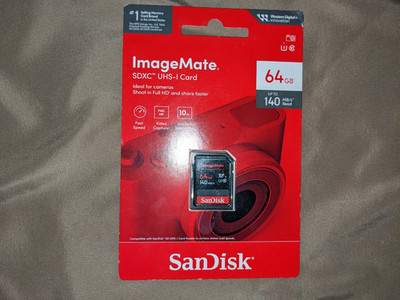 SanDisk ImageMate (same as SanDisk Ultra) 64GB SD UHS-I Class 10 SD card