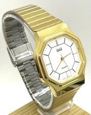 Q&Q OROLOGIO UOMO QUARZO orologio uomo vintage oro japan made by Citizen anni 80 90