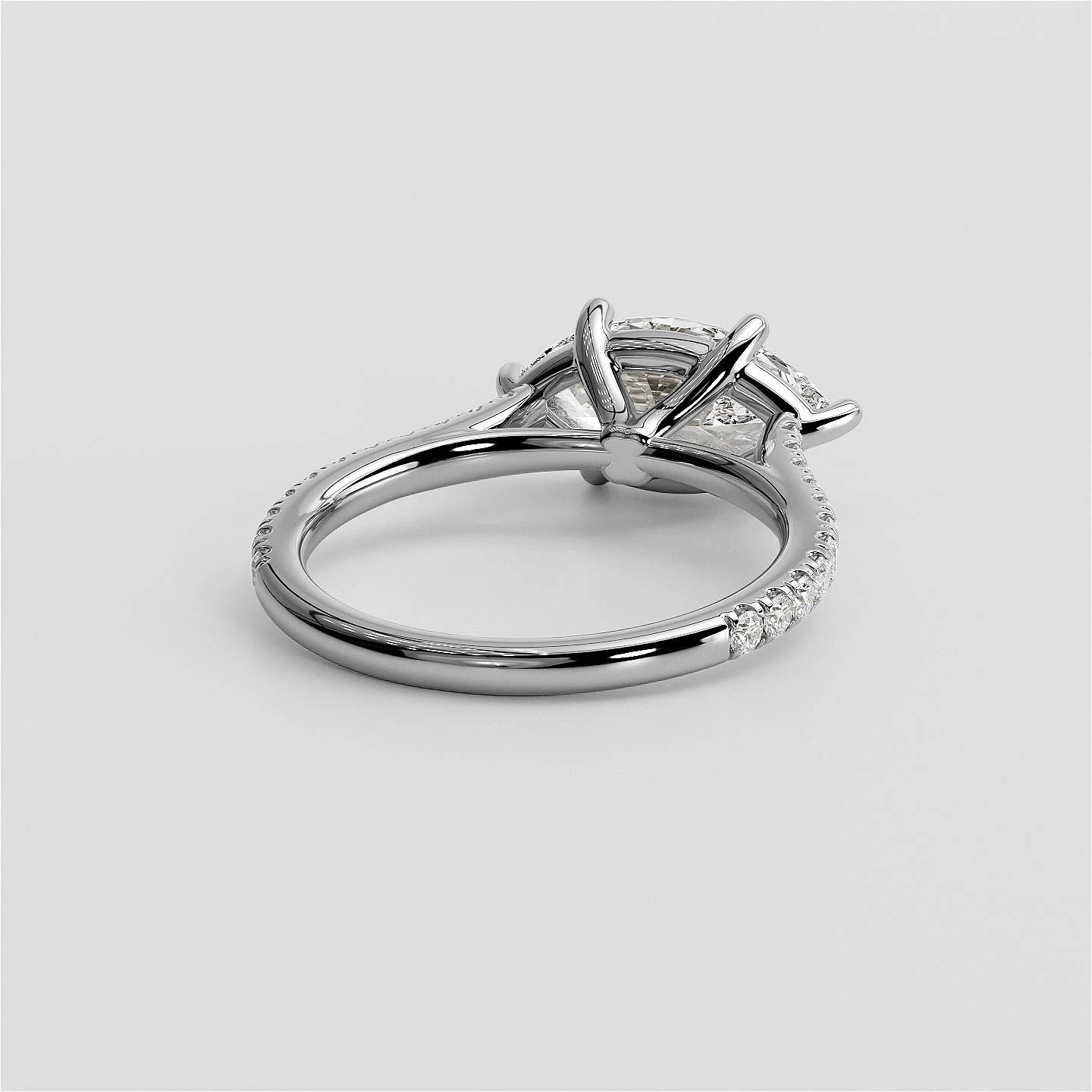 2.38 Ct F VS1 Marquise Lab Grown Diamond Ring IGI Certified 14k White Gold image-3