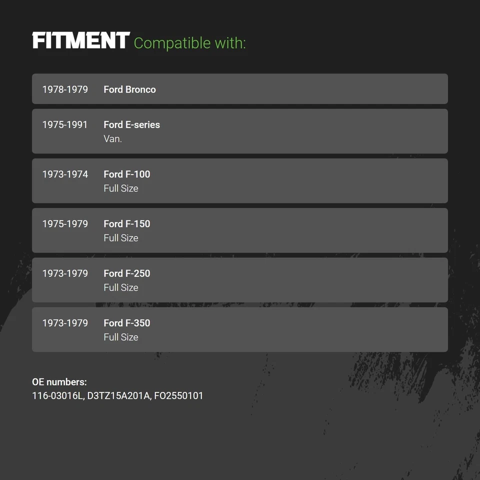 Side Marker Light For Ford E-350 Econoline 75-76 LH OR RH Front Van. 116-03016L Foto 3 de 3