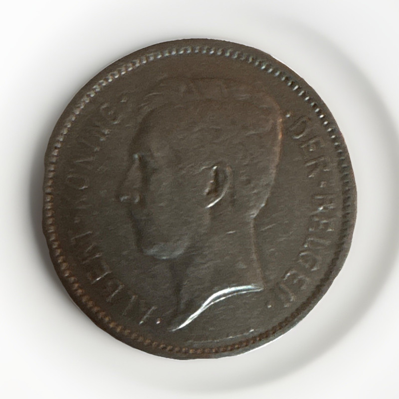 1930 Belgium 5 Francs – BEN BELGIE 5 FRANK BN Coin, Circulated Ungraded