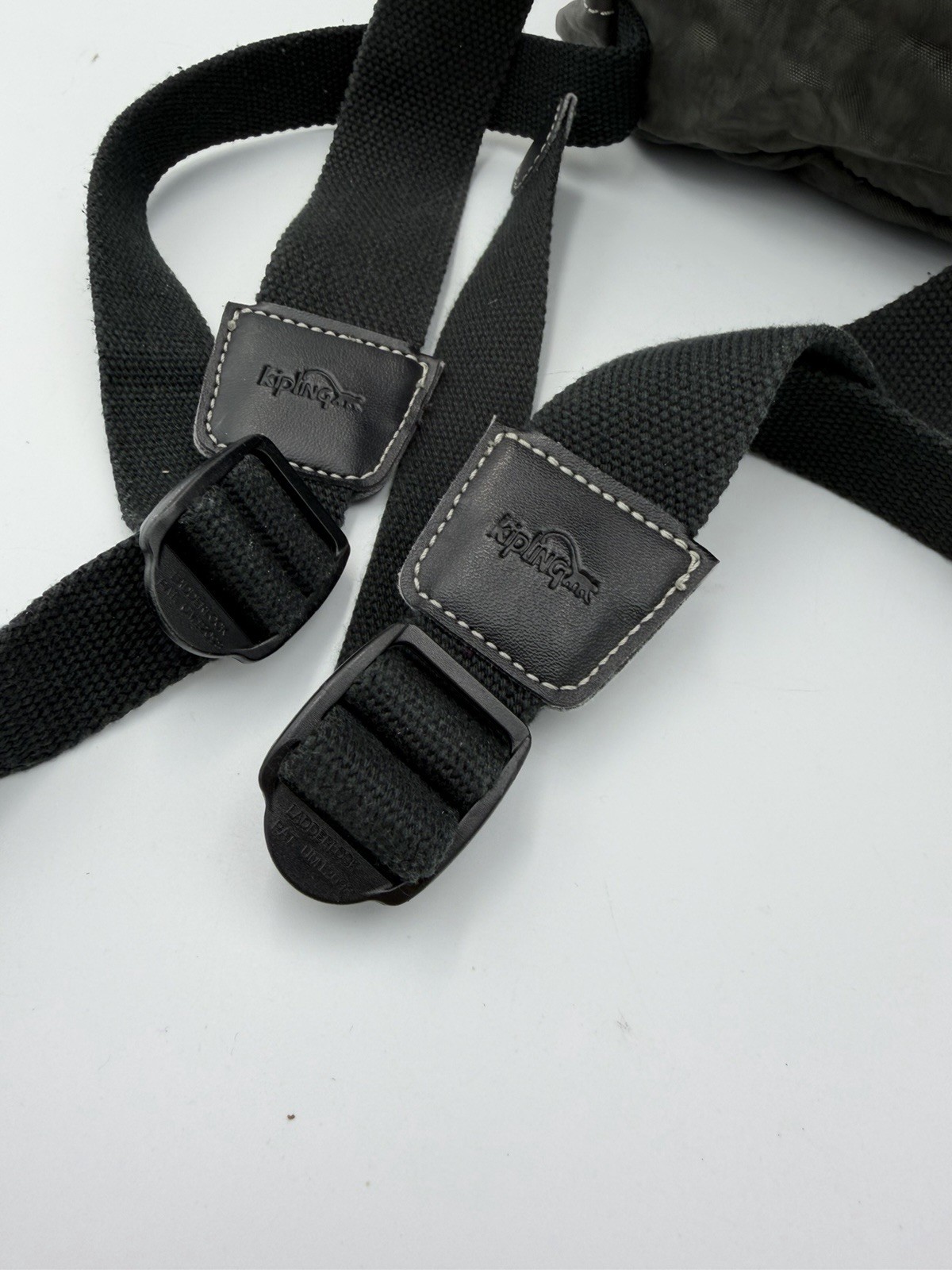 Gray Kipling Backpack Drawstring Hook And Loop Ad… - image 14