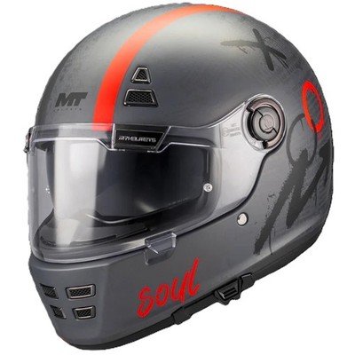 MT Jarama Papercut Motorrad Retro Helm Integralhelm ECE 22.06 Sturzdeckel