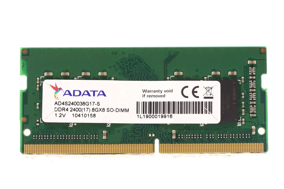 ADATA PC4-19200 (DDR4-2400) Bus Speed Computer RAM 8 GB Total