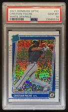 2021 Optic Cristian Pache White Sparkle 31 RC Rated Rookie PSA 10 GEM MINT