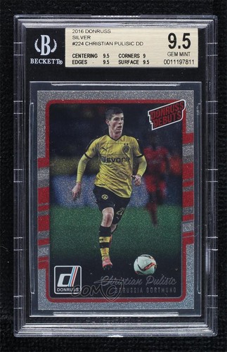 Christian Pulisic [Silver] #224 2016 Panini Donruss card