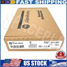 New Allen Bradley 1746-OW16 SLC 500 Ser D PLC...