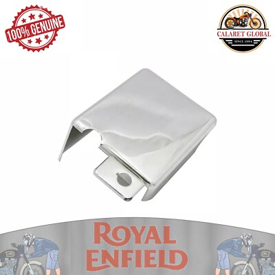 Royal Enfield Original Deckel Batterieträger - Chrom für Classic 500 592595/A