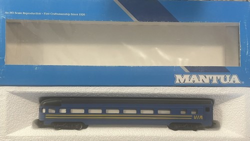 (13) MANTUA # 226-83 OBSERVATION PASSENGER CAR VIA RAIL CN HO SCALE BRAND NEW