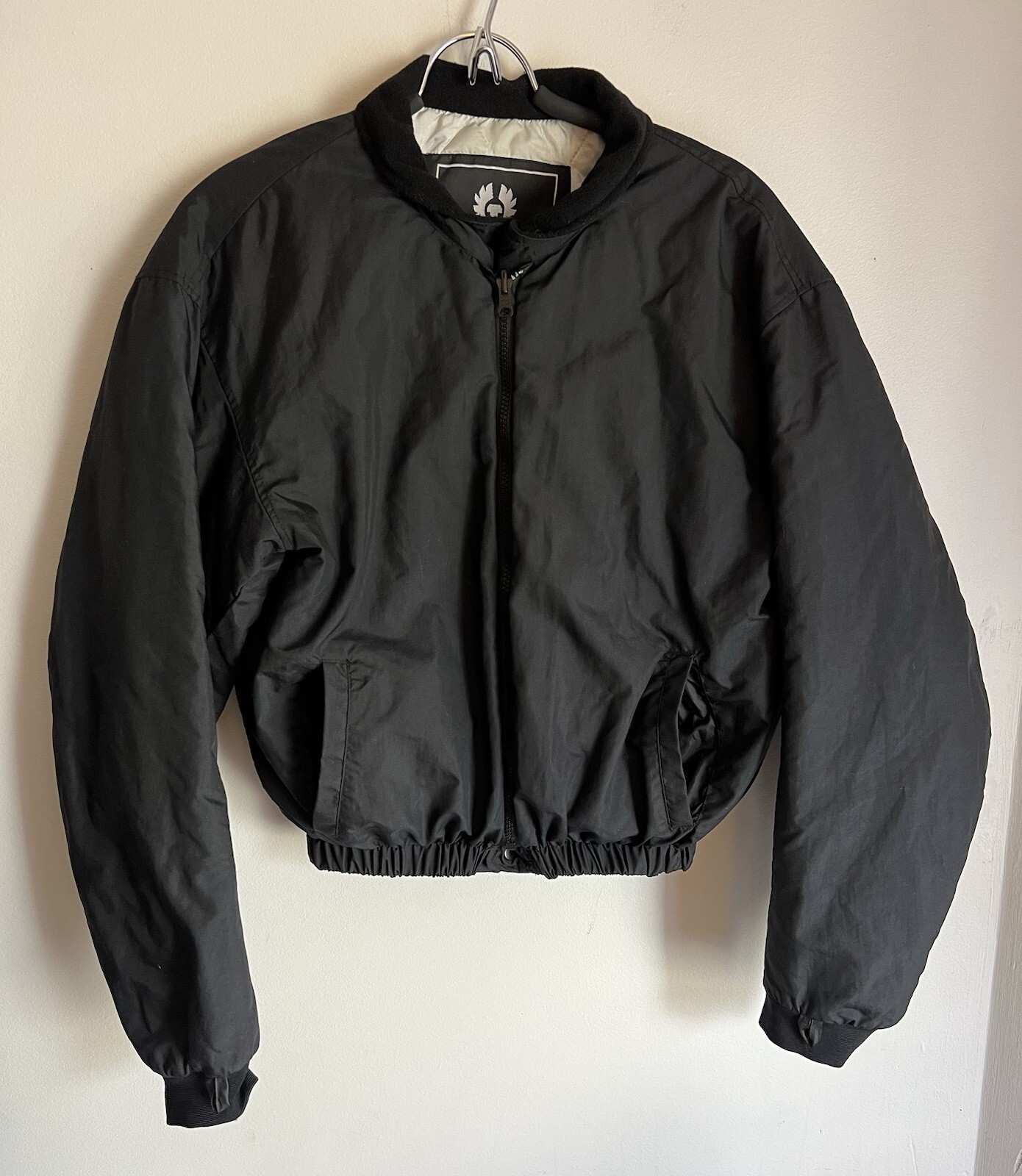 Blouson Bomber Belstaff Femme Noir - Taille 42, Fabriqué En Italie, Occasion Très Bon état