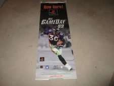NFL Game Day 99 Playstation 1 Terrell Davis Promo Store Display Banner LARGE 6FT