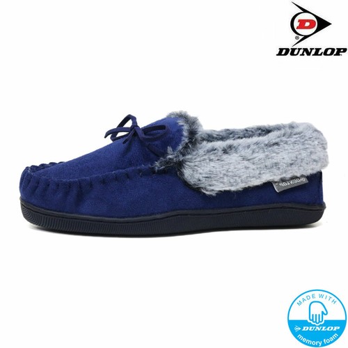 LADIES MEMORY FOAM MOCCASIN SLIPPERS FAUX SHEEPSKIN LOAFERS WARM LINED SHOES 3-8 - Picture 15 of 21