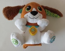 Leap Frog Speak  Learn Puppy Plush Stuffed Animal 10" Interactive Talking Dog