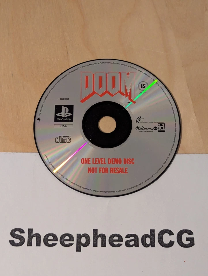 Doom One Level Demo Disc PlayStation 1/ PS1 SLES-00157 1995 Promo - VGC & Tested - Image 2 of 4