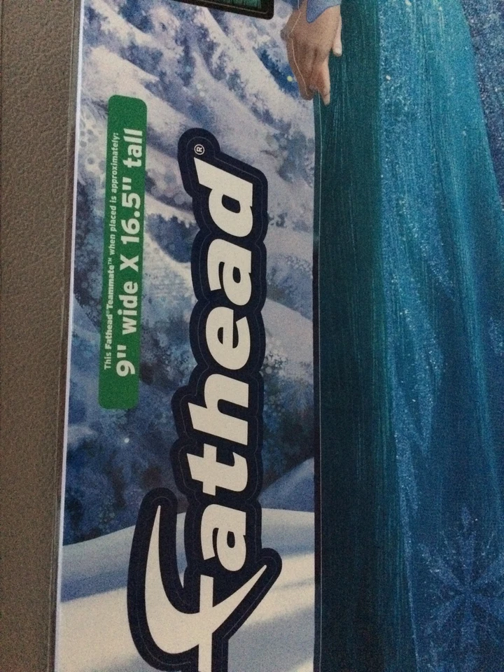 Calcomanía de pared Disney Frozen Elsa 16,5 X 9 pelar y pegar Fathead reina de las nieves grande grande Foto 3 de 4