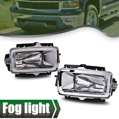 Fit For 2013 2014 2015 Chevrolet Silverado Clear Fog Lights W/Bulb Left+Right - Foto 5